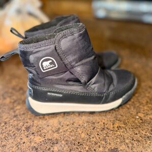 Sorel Kids Black Waterproof Boots Size 12